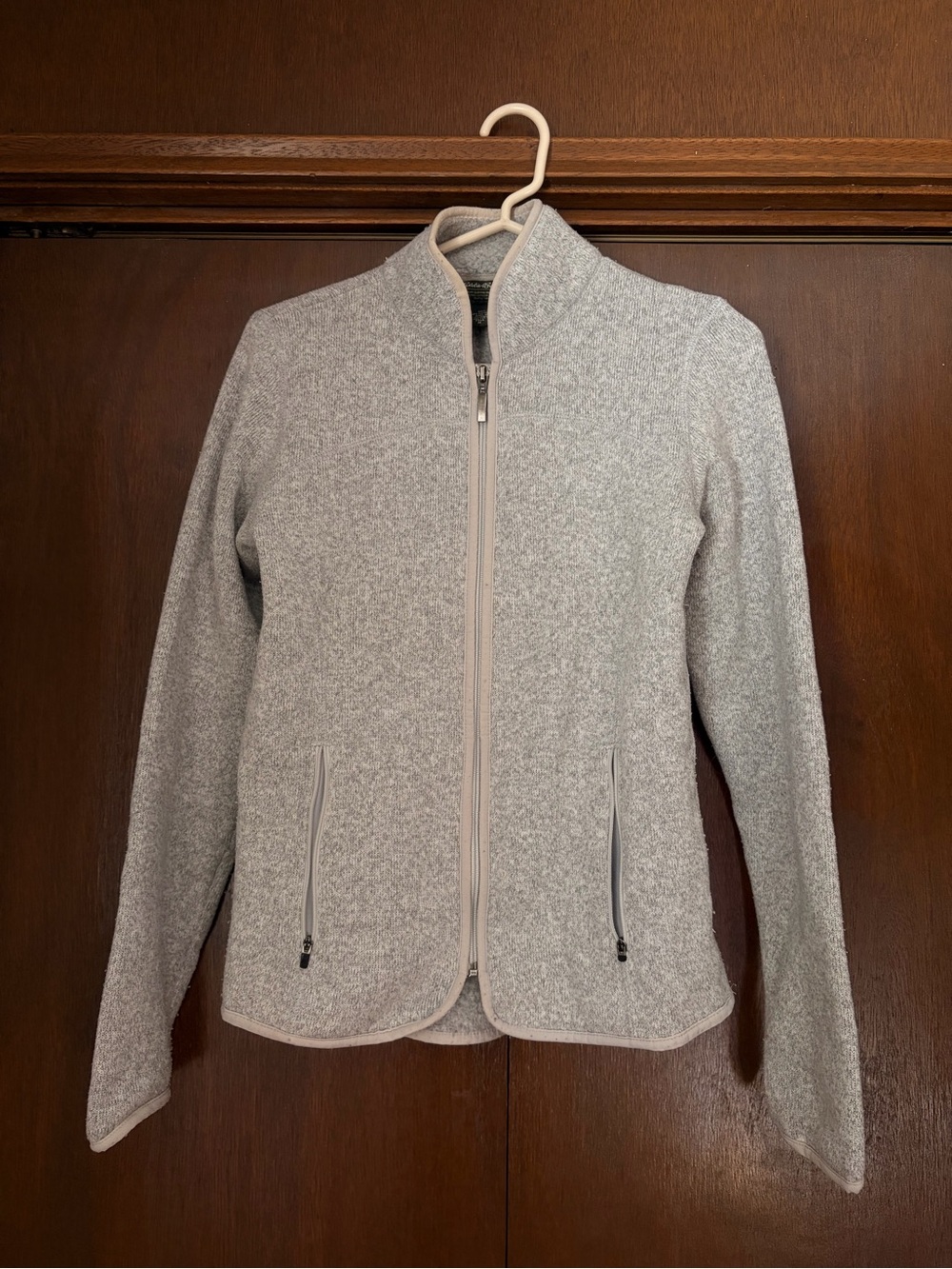 Eddie Bauer ‘M’ Light Gray Heather Full-Zip Jacket